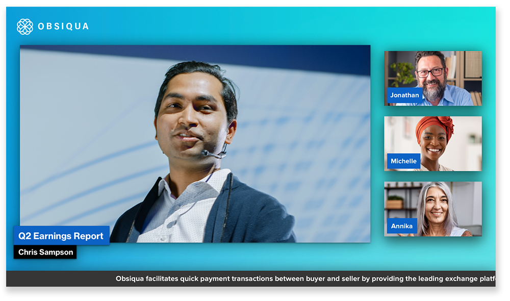 screenshot of BlueJeans Events